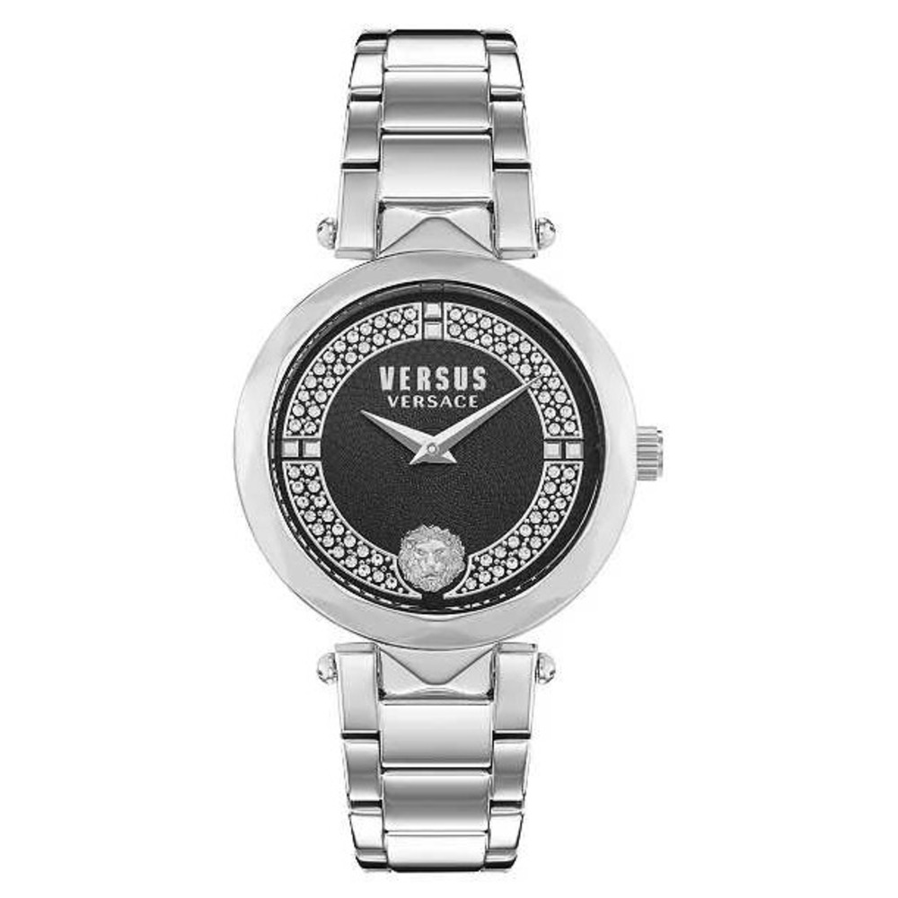 Versus Versace Covent‎ Garden Watch Womens Stainless Steel Black Dial VSPCD1E21